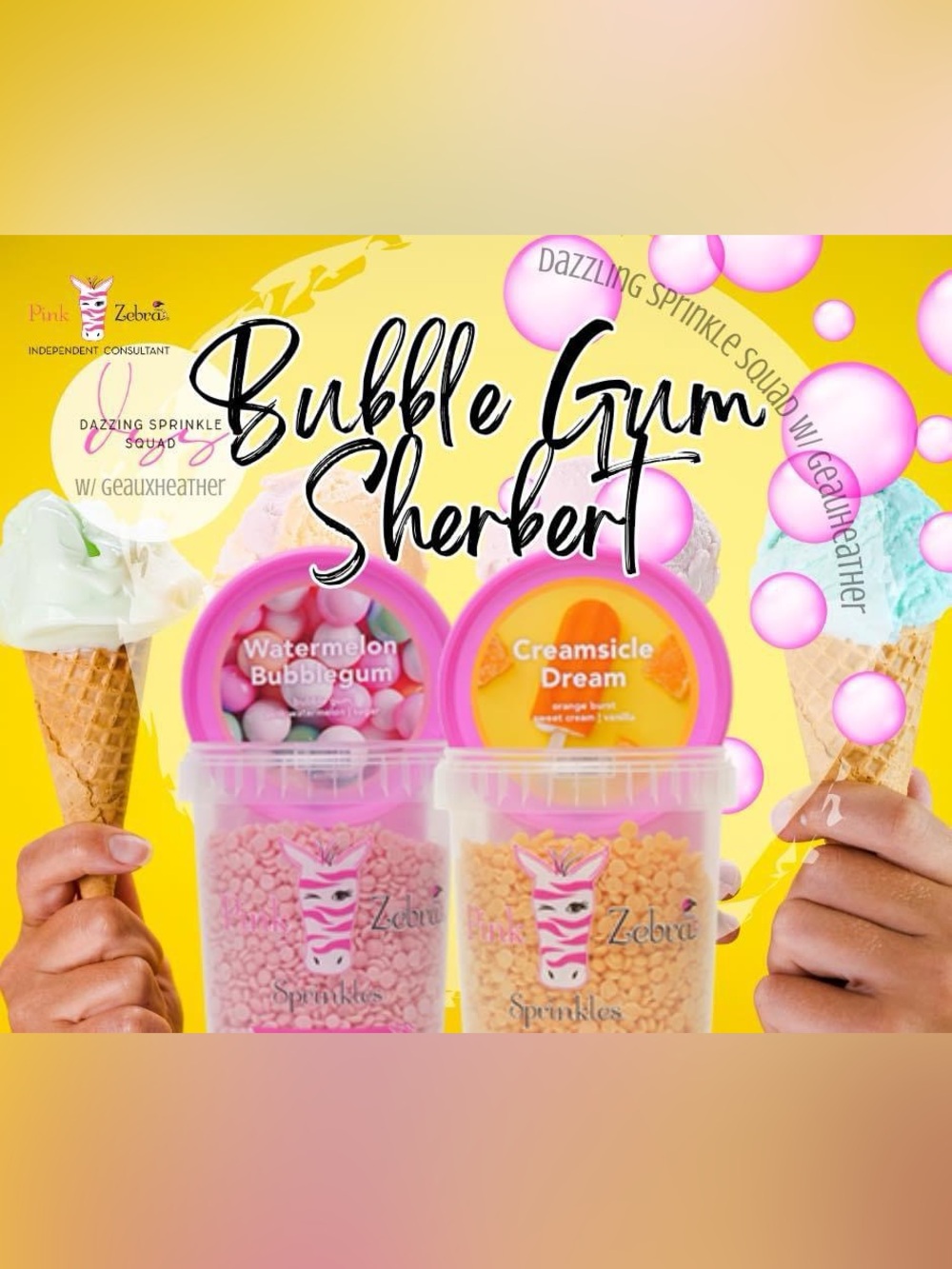 Pink Zebra Bubble Gum Sherbert Blend